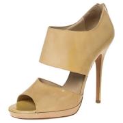 Jimmy Choo Pre-owned Pre-owned Laeder sandaler Beige, Dam