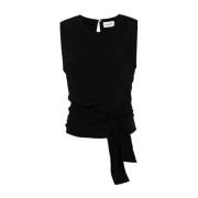 P.a.r.o.s.h. Sleeveless Tops Black, Dam