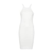 Rick Owens Racer Back Kort Klänning White, Dam