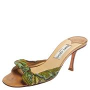 Jimmy Choo Pre-owned Pre-owned Satin sandaler Multicolor, Dam