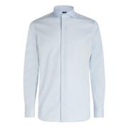 Boggi Milano Slim fit pinpoint bomullsskjorta Blue, Herr