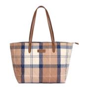 Barbour Quiltad Tartan Toteväska Beige, Dam