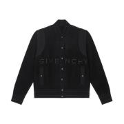 Givenchy Svart Jacka med Broderad Signatur Black, Herr