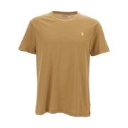 Polo Ralph Lauren Broderade Logotyp T-shirts och Polos Beige, Herr