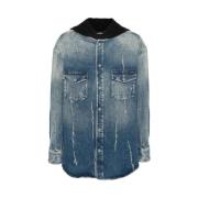 Dolce & Gabbana Sliten Denim Huva Kappa Blue, Herr