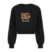 Dolce & Gabbana Stilren Felpe Sweatshirt Black, Dam