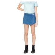 Calvin Klein Jeans Vår/Sommar Wrap Shorts Blue, Dam