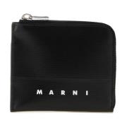 Marni Svart polyester plånbok Black, Herr