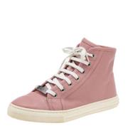 Gucci Vintage Pre-owned Laeder sneakers Pink, Dam