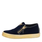 Giuseppe Zanotti Pre-owned Pre-owned Sammet sneakers Blue, Dam