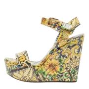 Dolce & Gabbana Pre-owned Pre-owned Laeder sandaler Multicolor, Dam