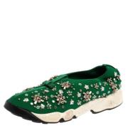 Dior Vintage Pre-owned Mesh sneakers Green, Dam