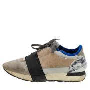 Balenciaga Vintage Pre-owned Laeder sneakers Gray, Dam