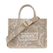 Versace Barocco Athena Liten axelväska Beige, Dam