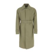 Jil Sander Armygrön Bomull Trenchcoat Green, Herr