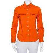 Burberry Vintage Pre-owned Bomull toppar Orange, Dam