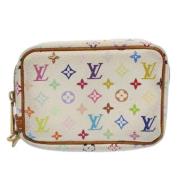 Louis Vuitton Vintage Pre-owned Canvas kuvertvskor White, Dam