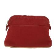 Hermès Vintage Pre-owned Canvas handvskor Red, Dam