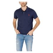 U.s. Polo Assn. Kortärmad Polo Tröja Blue, Herr