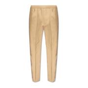 Lanvin Bomull plisserade byxor Beige, Herr