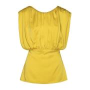 Jil Sander Stilfull Blus Yellow, Dam