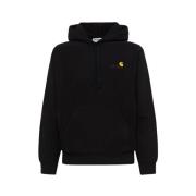 Carhartt Wip Amerikansk Skrift Hoodie Black, Herr