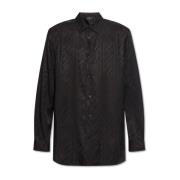 Etro Sidenblus med tryck Black, Herr