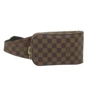 Louis Vuitton Vintage Pre-owned Canvas axelremsvskor Brown, Dam