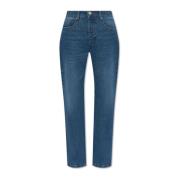 Ami Paris Höga jeans Blue, Dam