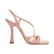 Casadei Geraldine Läder Sandal i Rosé Pink, Dam