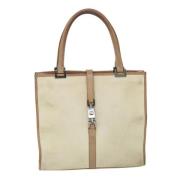 Gucci Vintage Pre-owned Canvas handvskor Beige, Dam