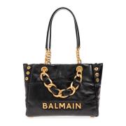 Balmain 1945 Mjuk axelväska Black, Dam