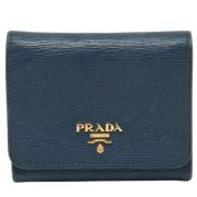 Prada Vintage Pre-owned Laeder plnbcker Blue, Dam