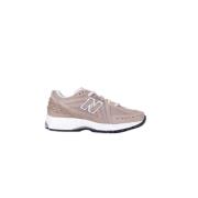 New Balance Logo Sneakers med Mockadetaljer Gray, Herr