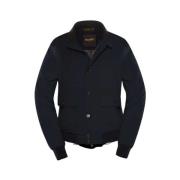 Moorer Bomber Jackets Blue, Herr