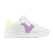 Victoria Neon Läder Sneakers White, Dam