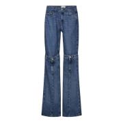 Coperni Blå Wide Leg Jeans Blue, Herr