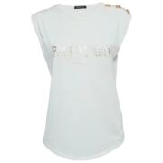 Balmain Pre-owned Pre-owned Bomull toppar White, Dam