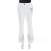 Dior Vintage Pre-owned Bomull jeans White, Dam