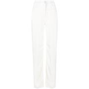 Givenchy Vita Oversize Denim Jeans med Satineffekt White, Dam
