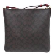 Coach Pre-owned Pre-owned Canvas axelremsvskor Brown, Dam