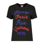 Kenzo Vivienne 1970 T-shirt Black, Dam