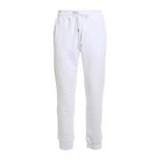 Versace Jeans Couture Bomulls Sweatpants med Logodetalj White, Herr