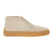 Tod's Vintage Mocka Ankelboots med Gummidetaljer Beige, Herr