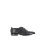 Pantanetti Svarta Läder Oxford Skor Black, Dam