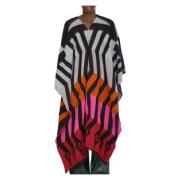 Walter Van Beirendonck Snake Oversized Poncho Black, Dam