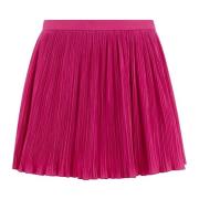 RED Valentino Veckade bomullsblandade shorts Pink, Dam