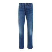 Ami Paris Klassiska jeans med ikoniskt logotyp Blue, Herr