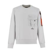 Parajumpers Modern Crewneck Sweatshirt Gray, Herr