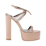 Elisabetta Franchi Nude Sandaler för Kvinnor Beige, Dam